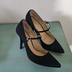 Suede MK Mary Jane Heels